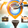 CRM, processo de vendas, pipeline, etapas claras, tracking de leads, integração com campanhas, funil visual, relatórios de conversão, dados acionáveis, lead scoring, produtividade de time, Google Ads integrado, remarketing com base no CRM, forecasting, BI