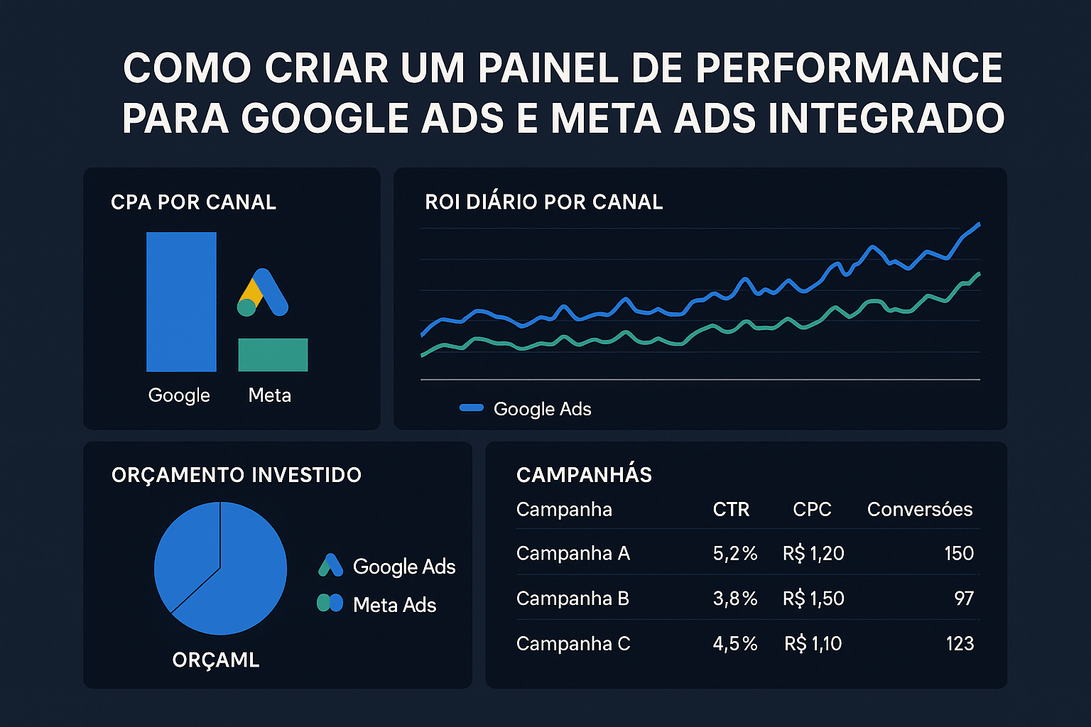 Desvendando o Poder dos Dados: Como Criar um Painel Integrado para Potencializar o ROI em Google Ads e Meta Ads