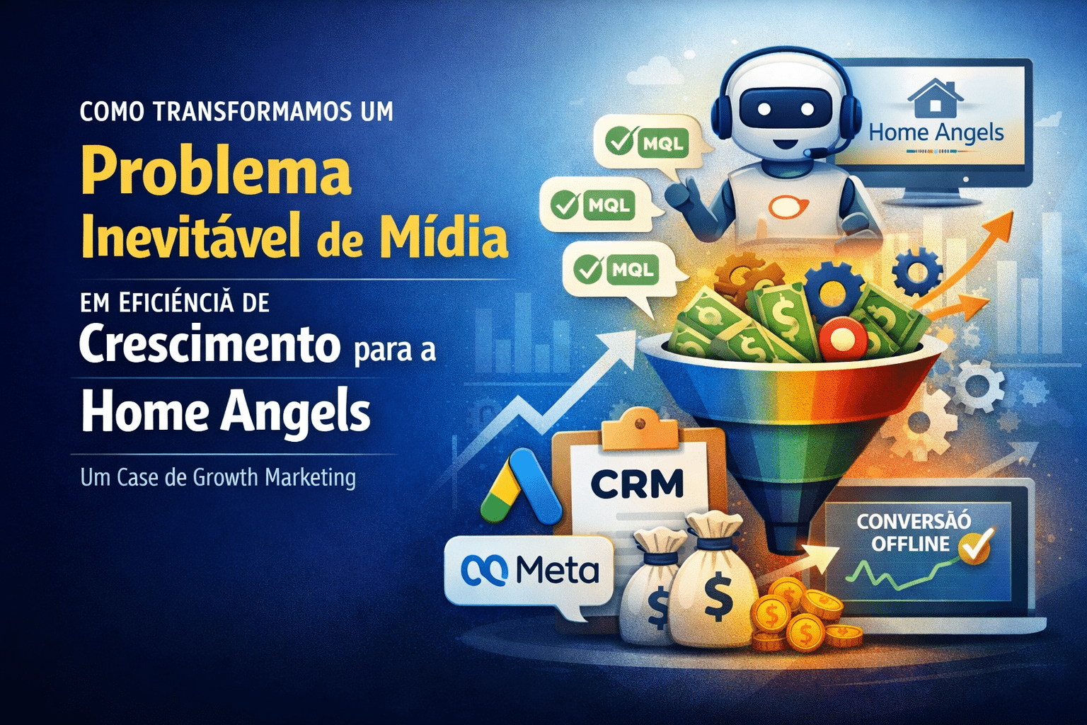 Crescimento nem sempre é gastar mais, é estruturar melhor Este case prova que nem todo problema de marketing se resolve aumentando o orçamento. A resposta costuma estar na tecnologia aplicada ao funil e na visão estratégica de dados.