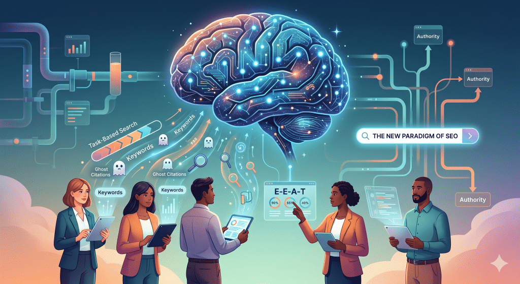 O Novo Paradigma do SEO: IA, Citações Fantasmas e os Pontos Cegos da Tecnologia